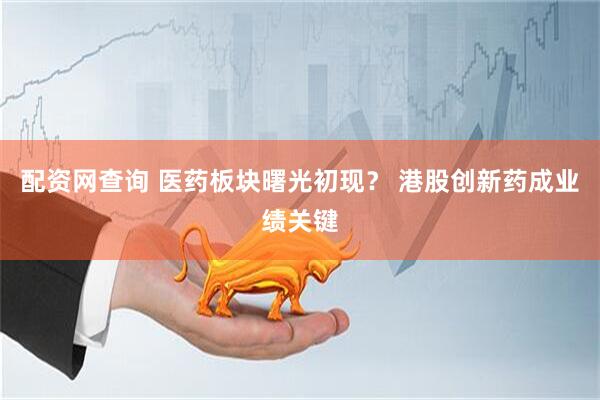 配资网查询 医药板块曙光初现？ 港股创新药成业绩关键