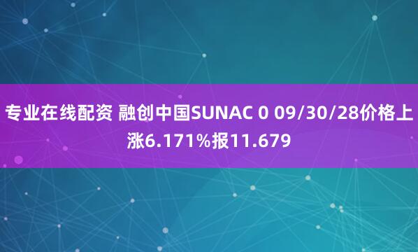 专业在线配资 融创中国SUNAC 0 09/30/28价格上涨6.171%报11.679